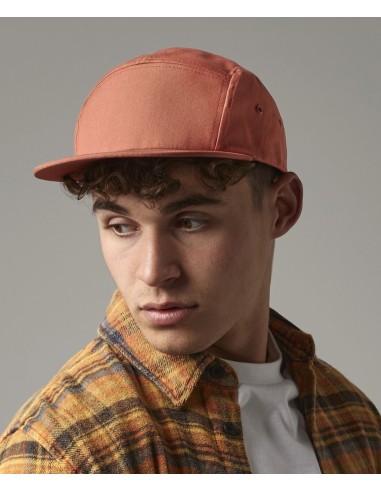 B-B654-Canvas 5 Panel Camper Cap